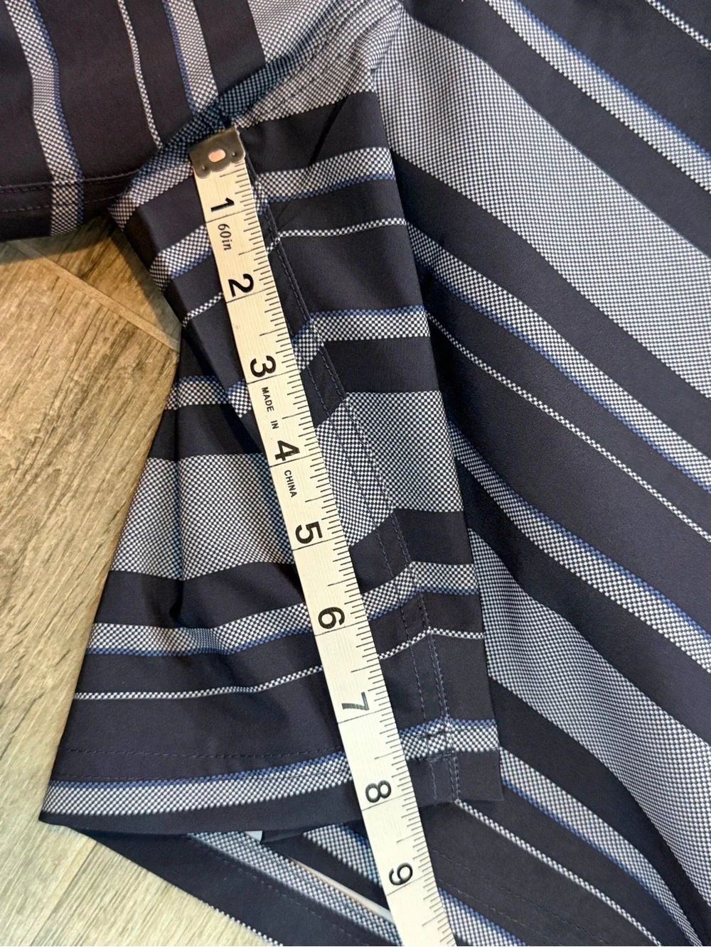 Nautica Swim Stretch Quick Dry Comfort Liner Shorts Stripes Blue Men’s XXL NWT